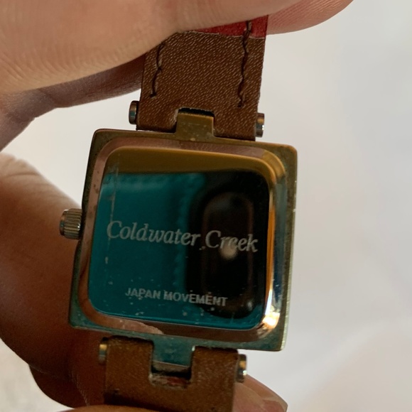 Coldwater Creek Brown Leather Wrap Watch - Picture 6 of 6